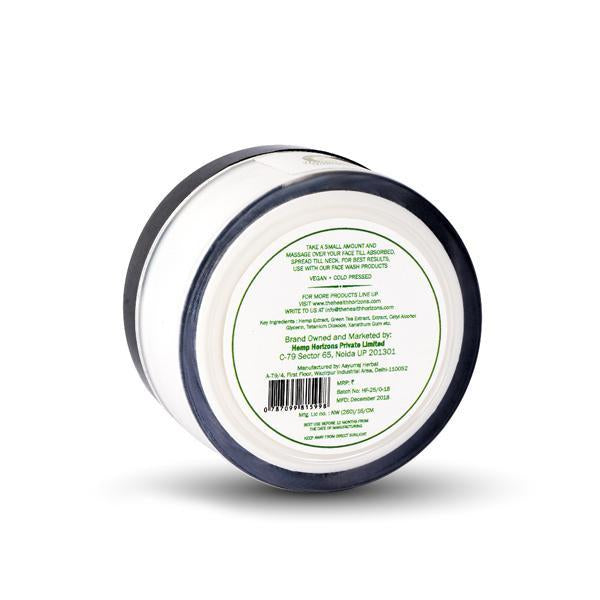 Natural and Vegan Green Tea and Hemp Face Cream, 50g