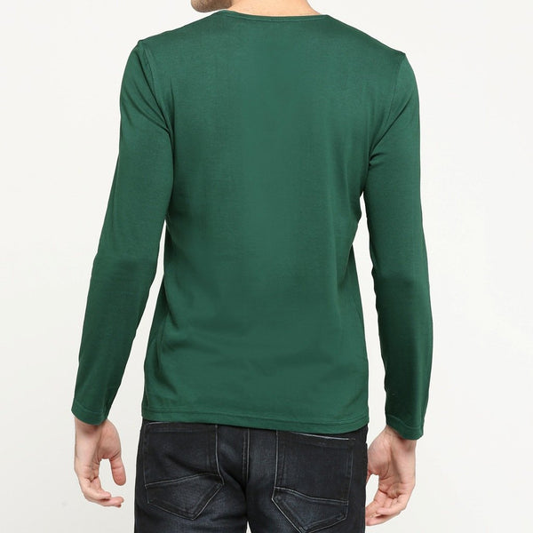100% Organic Cotton Full Sleeve T-shirt - Gratify Green