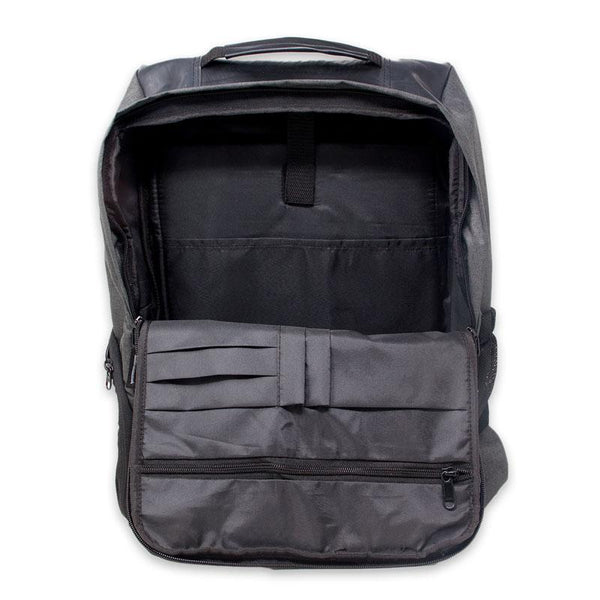Upcycled Denim Unisex Backpack - Grey