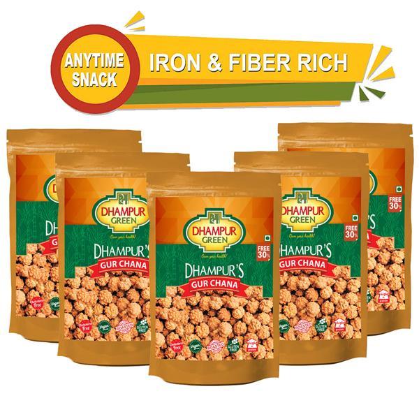 Gur Chana  with Organic Jaggery ( Pack of 5 ), 150 g