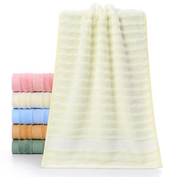 Ultra Soft, Absorbent and Anti-Microbial 600 GSM Sports/Gym Bamboo Hand Towel, Set of 2 - Cream
