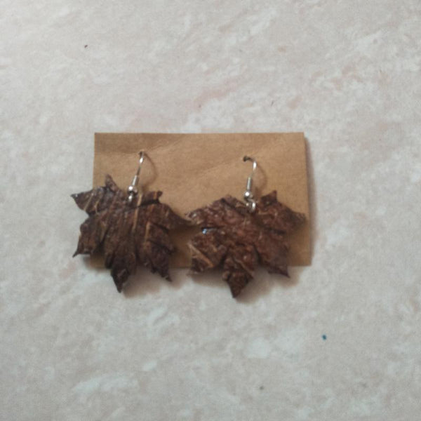 Coconut Shell Earrings Handcrafted by Rural Artisans of Alangulam - Jimiki
