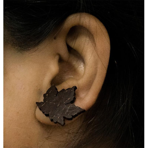 Handcrafted Coconut Shell Earrings - Stud