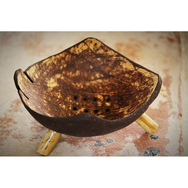 Coconut Shell Soap Case Handcrafted  by Rural Artisans of Alangulam - Modern