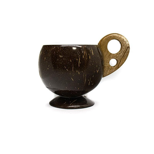 Coconut Shell Tea Cup Handcrafted by Rural Artisans of Alangulam
