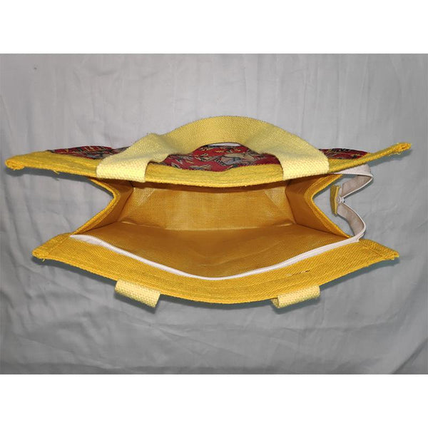 Jute Kalamkari Designer Hand Bag from Agiripalli, Andhra Pradesh