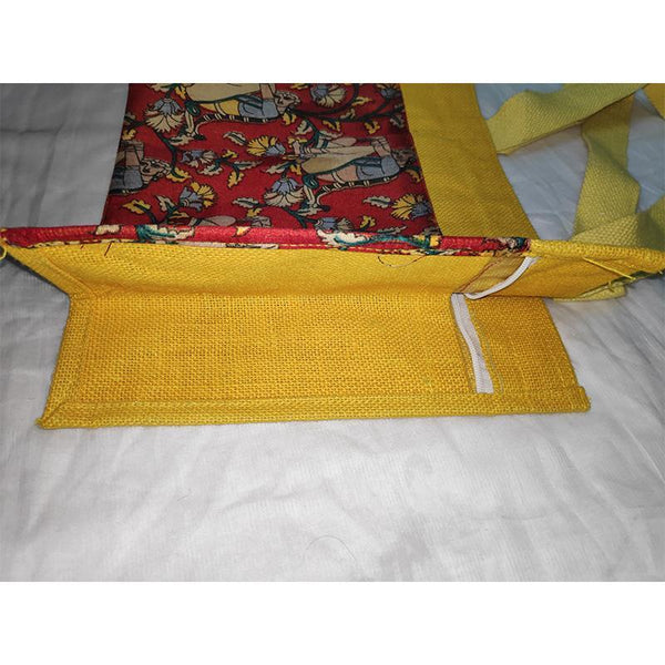 Jute Kalamkari Designer Hand Bag from Agiripalli, Andhra Pradesh