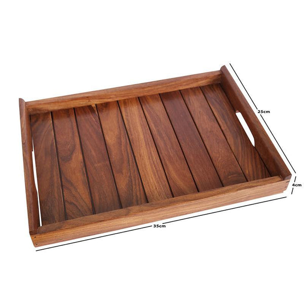 Hand Crafted Serving Tray in Sheesham Wood