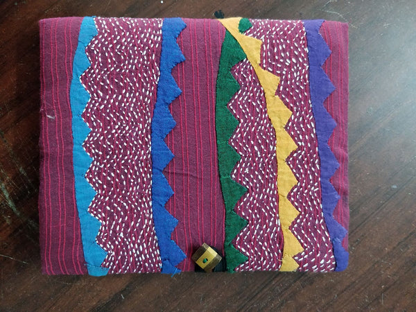 Hand Embroidered Journal (Red) - Created by Women Artisans from Hyderabad (200 pages)