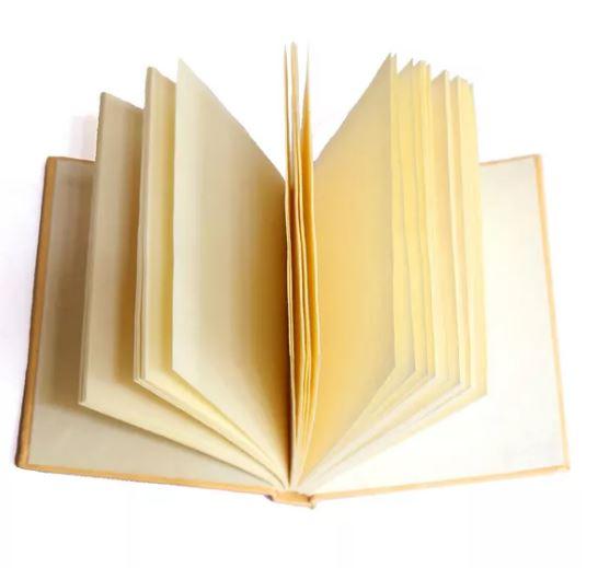 Handcrafted Diary in Cream with Camel Print created by artisans with disability