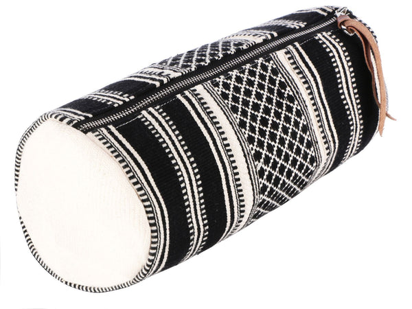 Handcrafted Multipurpose Travel Pouch (40) - Black/ White