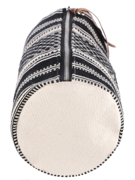 Handcrafted Multipurpose Travel Pouch (40) - Black/ White