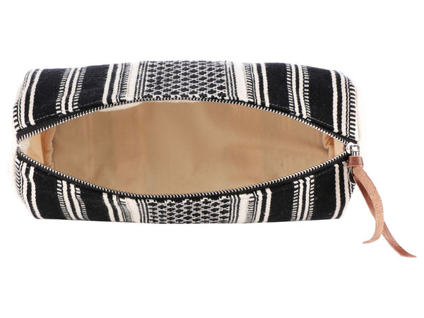 Handcrafted Multipurpose Travel Pouch (40) - Black/ White