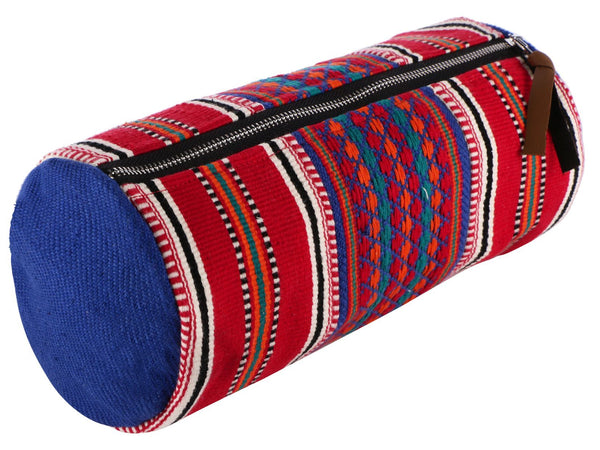 Handcrafted Multipurpose Travel Pouch (41) - Red/ Blue
