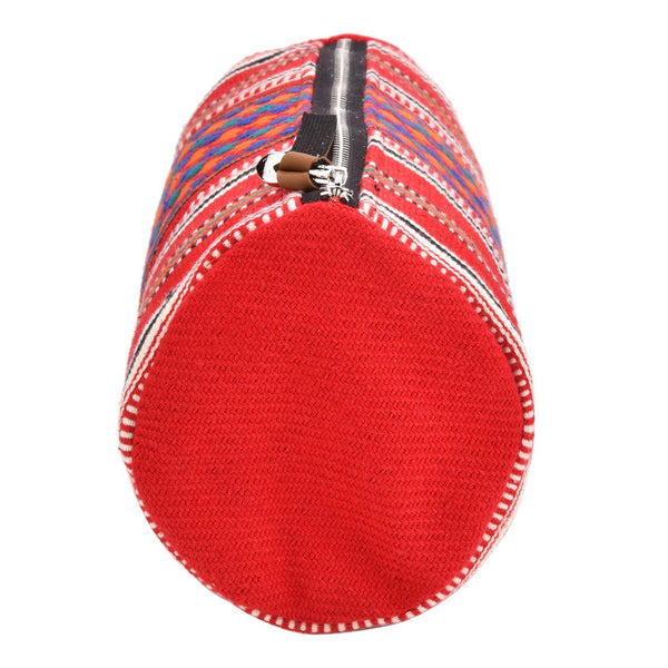 Handcrafted Multipurpose Travel Pouch (42) - Vibrant Red