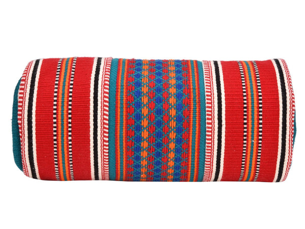 Handcrafted Multipurpose Travel Pouch (43) - Red/ Green
