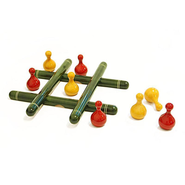 Hand-Crafted Wooden 4-in-1 Strategy Game