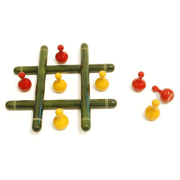 Hand-Crafted Wooden 4-in-1 Strategy Game