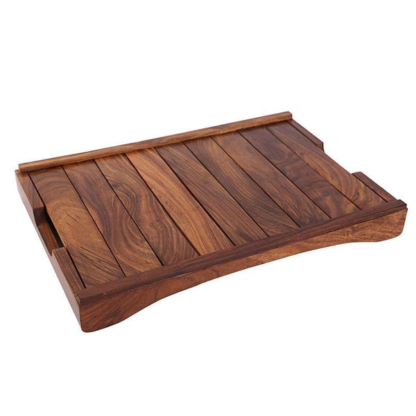 Handcrafted Serving Tray in Sheesham Wood Created by Traditional Artisans