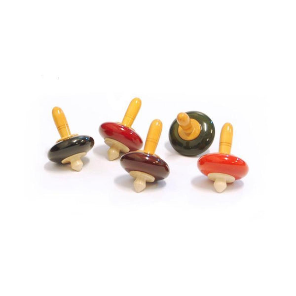 Hand-Crafted Wooden Finger Tops (Set of 5)
