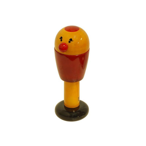 Hand-Crafted Wooden Birdie Rattle Toy (Red)
