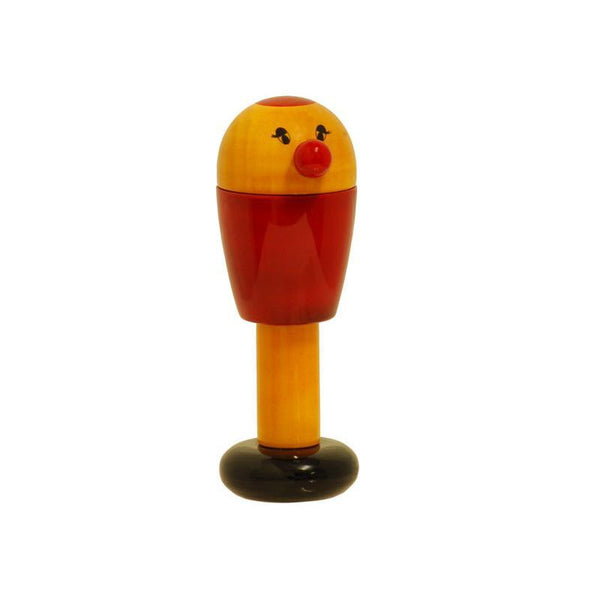 Hand-Crafted Wooden Birdie Rattle Toy (Red)