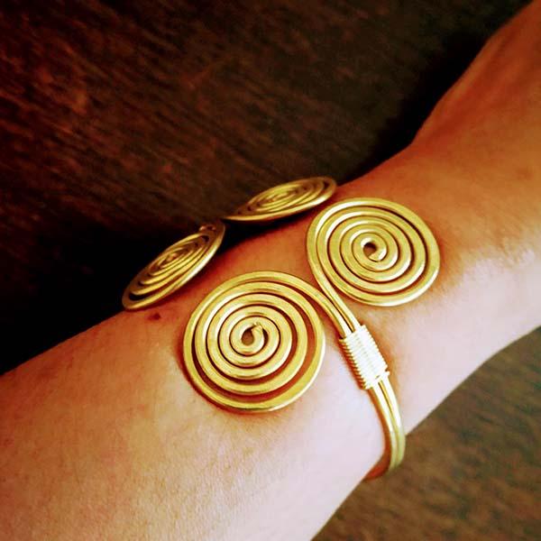 Handmade Brass Mortin bracelet