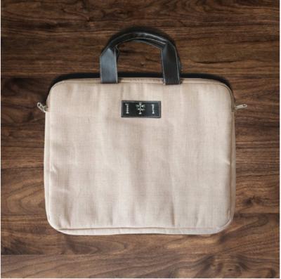 Handmade Canvas Laptop Bag - Warli Small Stripe