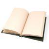 Handmade Paper Notebook - Dark Grey With Pink Leaf Motif (100 pages)