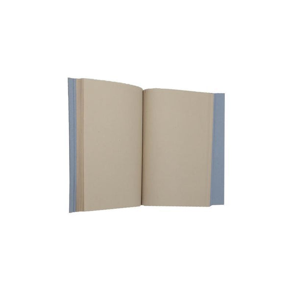 Handmade Paper Notebook - Light Blue With Blue Zigzag Pattern (100 pages)