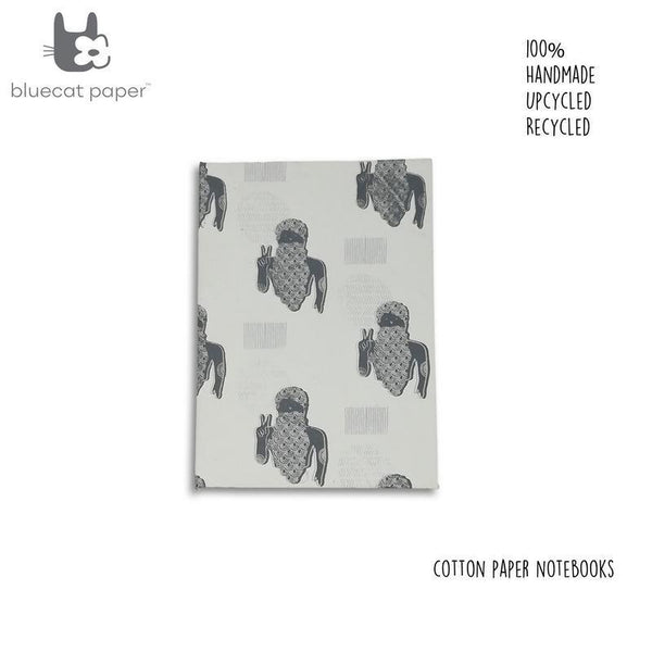 Handmade, Recycled Paper Hardbound 100-Page Notebook