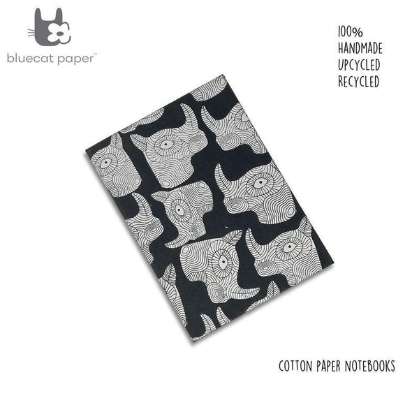Handmade, Recycled Paper Hardbound 100-Page Notebook
