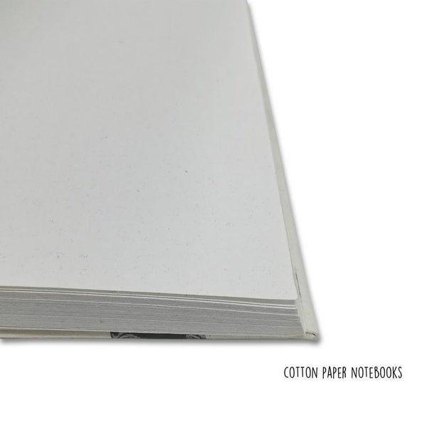 Handmade, Recycled Paper Hardbound 100-Page Notebook