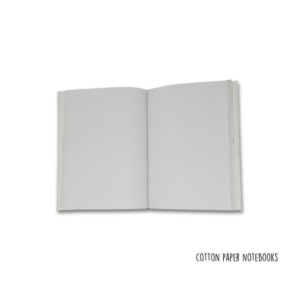 Handmade, Recycled Paper Hardbound 100-Page Notebook