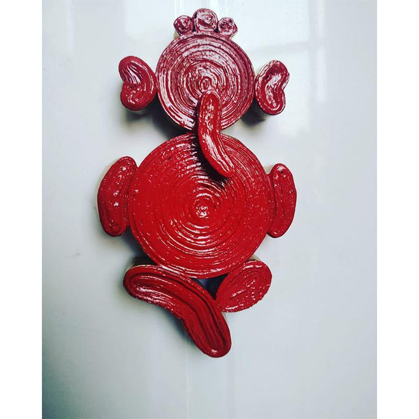 Upcycled Newspaper Ganesh Magnet Handcrafted by Women Artisans