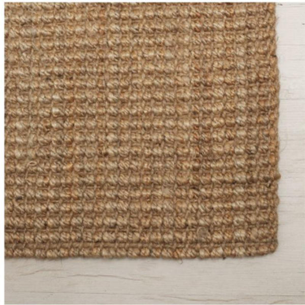 Handspun  Natural Jute Boucle Rug (120cm x 180cm)