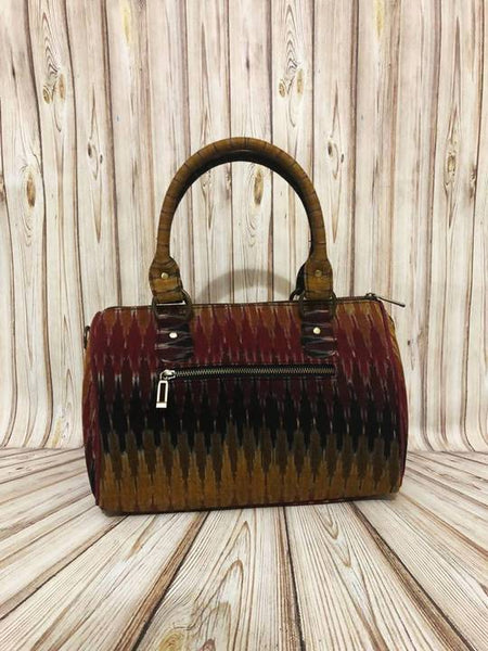 Handwoven Multicoloured Ikat Duffle Bag