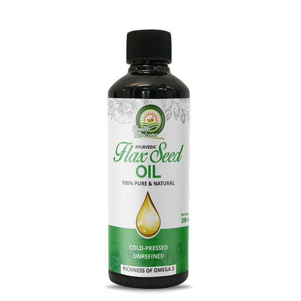 Natural Cold-pressed Flax Seed Oil, 200ml