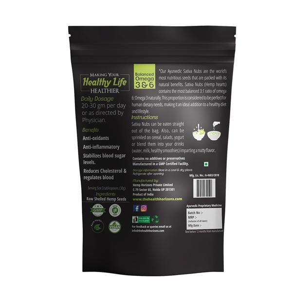 Raw Shelled Sativa Hemp Nubs (seeds), 500g
