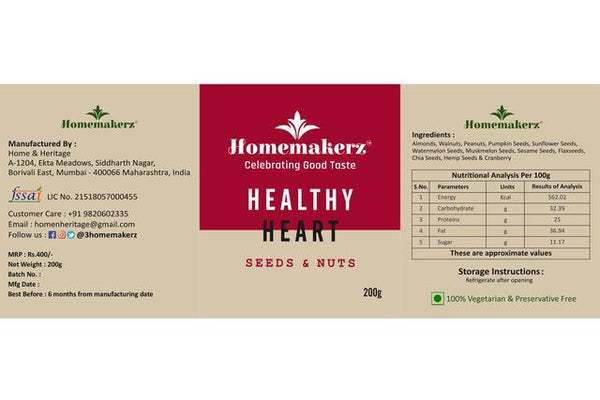 Healthy Heart Seeds & Nut Mix, 200g