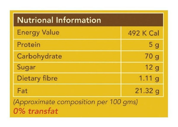 Healthy Wholegrain Cookies - Oats, Banana and Honey with Zero Transfat (Pack of 3) - 225g