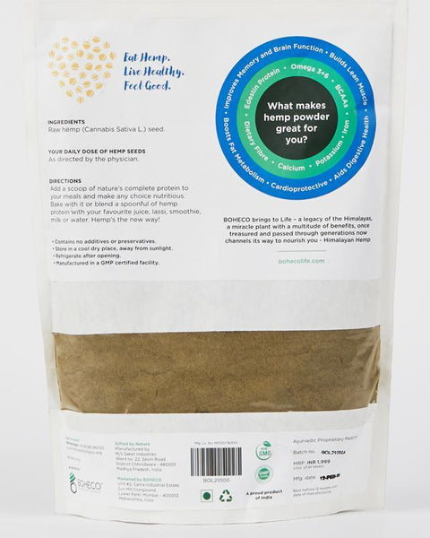 Raw Shelled Hemp Seed Powder, 1kg