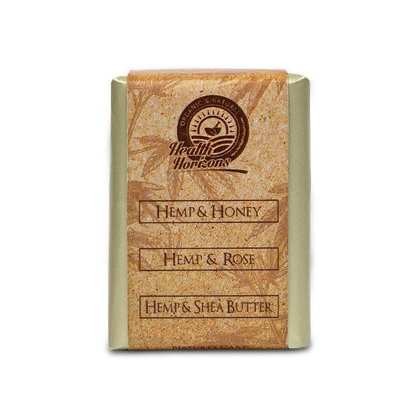 Hemp Natural Handmade Soap Combo, Pack of 3 - Honey, Rose and Shea Butter