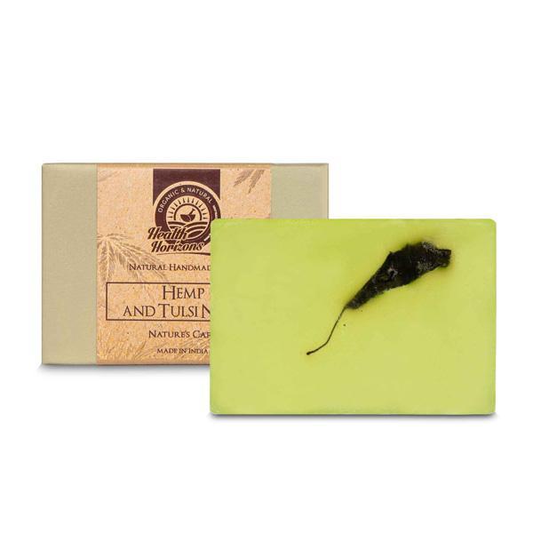 Hemp Natural Handmade Soap With Tulsi and Neem Extracts, 125g