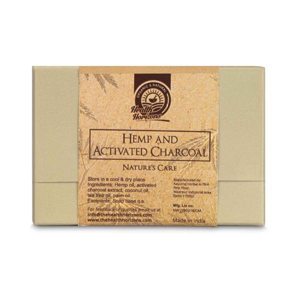 Hemp and Activated Charcoal Natural Handmade Soap, 125g