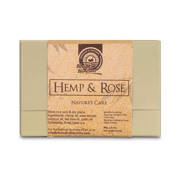 Hemp and Rose Natural Handmade Soap, 125g