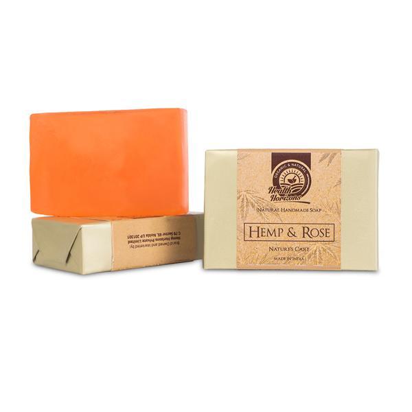 Hemp and Rose Natural Handmade Soap, 125g
