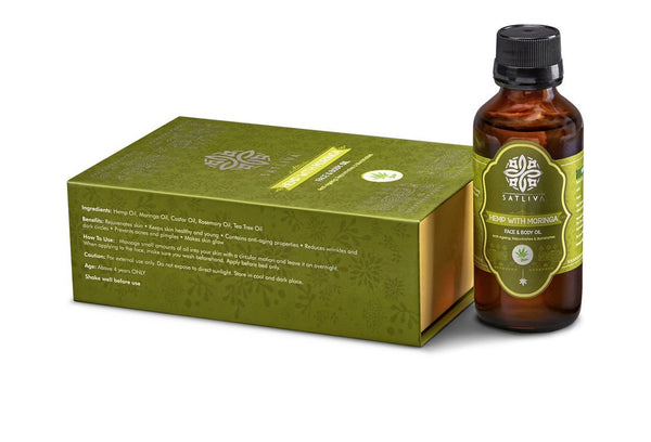 Natural Hemp and Moringa Body and Face Oil