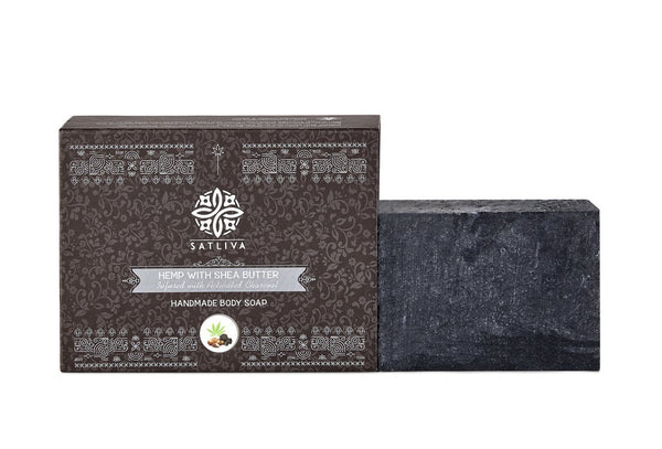 Hemp with Shea Butter and Activated Charcoal Body Soap Bar