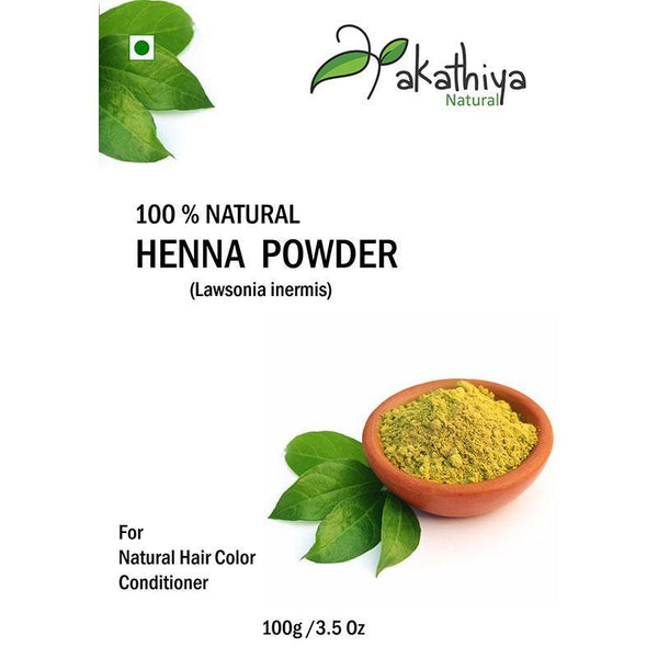 Natural Henna Powder - Pack of 2, 100g each